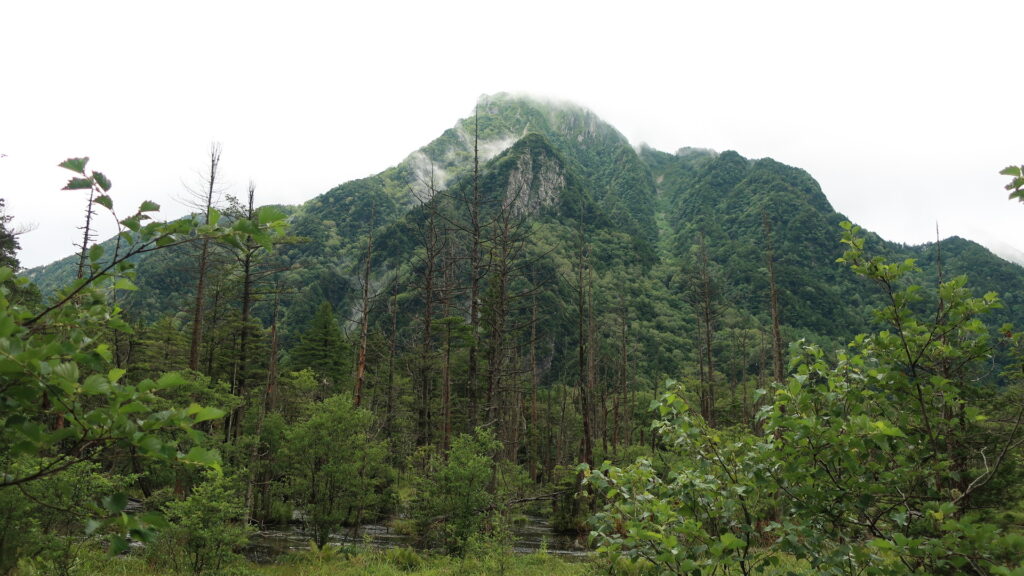 曇天の上高地
