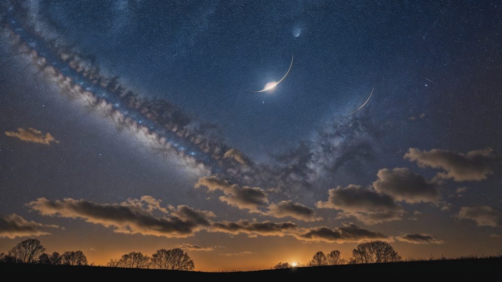 星空のZoom用バーチャル背景・壁紙