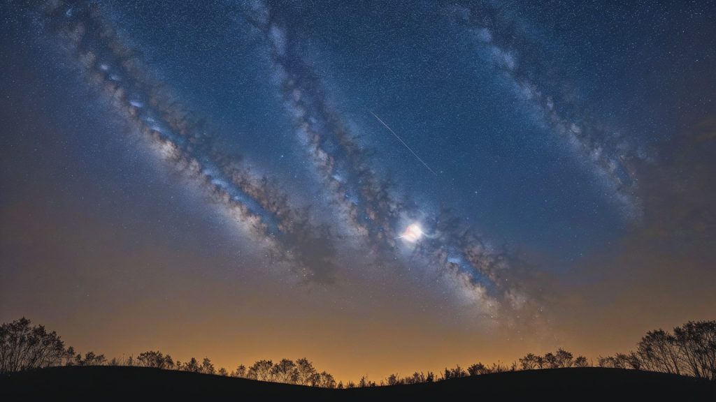 星空のZoom用バーチャル背景・壁紙