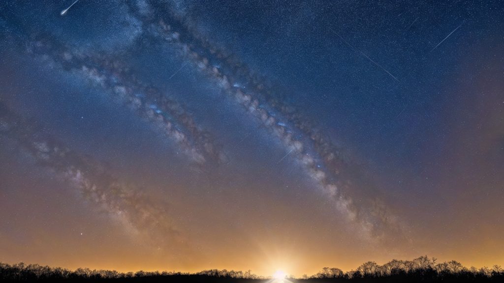 星空のZoom用バーチャル背景・壁紙