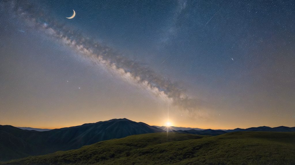 星空のZoom用バーチャル背景・壁紙