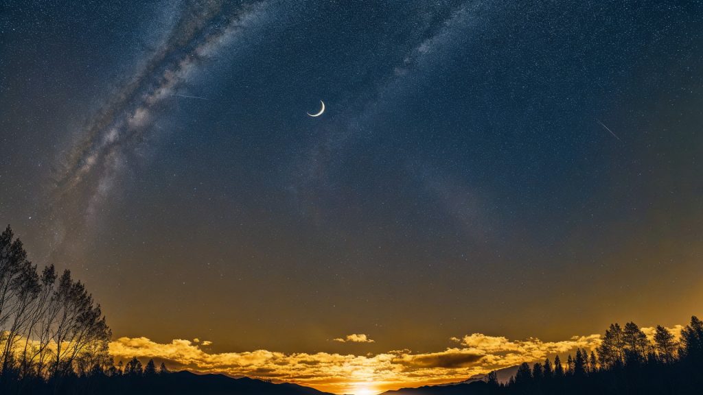 星空のZoom用バーチャル背景・壁紙