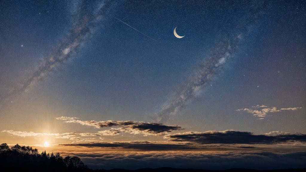 星空のZoom用バーチャル背景・壁紙