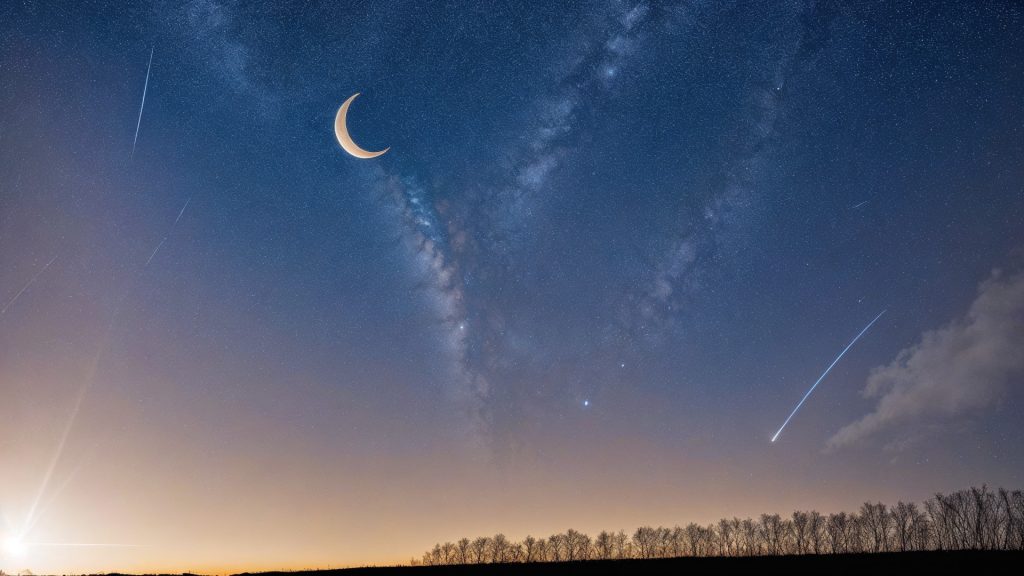 星空のZoom用バーチャル背景・壁紙