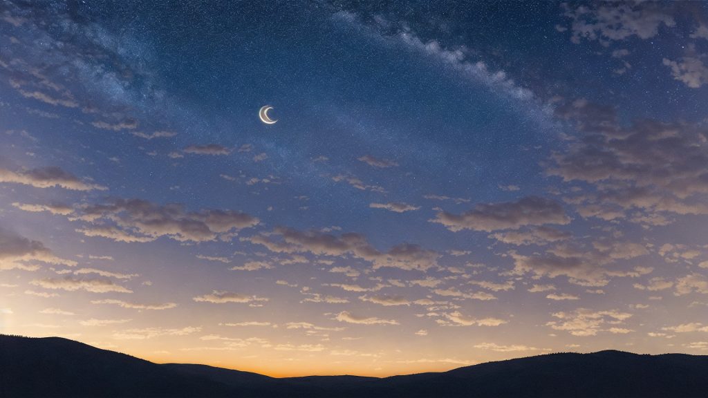 星空のZoom用バーチャル背景・壁紙